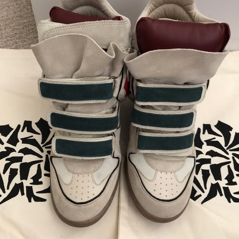 Gently worn Isabel Marant Bekett wedge sneakers. Item is still available